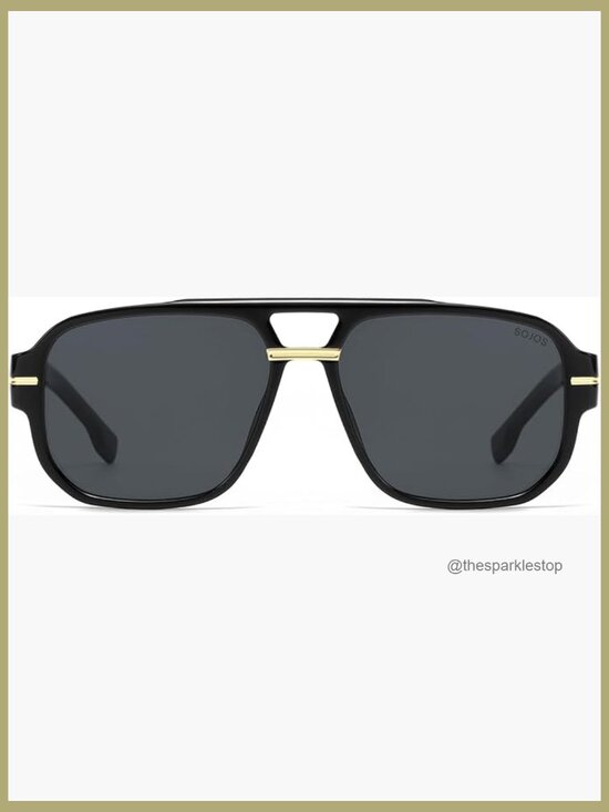 Retro Square Aviator Sunglasses Polarized UV400 TAC Lenses